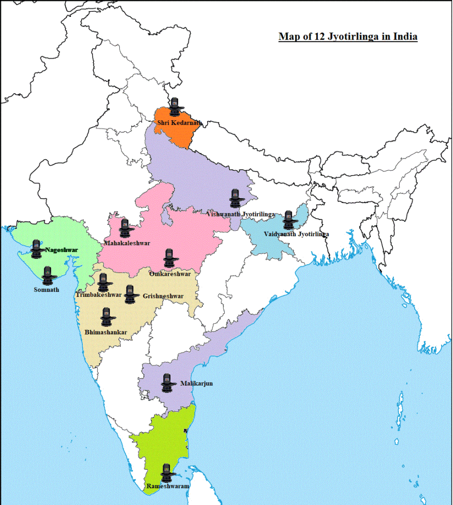 12 Jyotirlina with Name and Places
